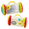 LEAN TOYS Espejo de escape juguete educativo interactivo para niños pequeños sonajero