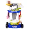 LEAN TOYS Set de limpieza infantil con carrito, aspirador interactivo y accesorios