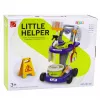 LEAN TOYS Set de limpieza infantil con carrito, aspirador interactivo y accesorios