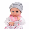 LEAN TOYS Muñeca bebé con accesorios de alimentación, babero, gorro, 28 cm