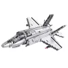 LEAN TOYS Avión de combate F-35 Lightning II bloques de construcción gris 1490 piezas