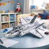 LEAN TOYS Avión de combate F-35 Lightning II bloques de construcción gris 1490 piezas