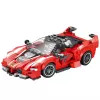 LEAN TOYS Bloques de construcción FXX-K coche de carreras rojo 360 piezas