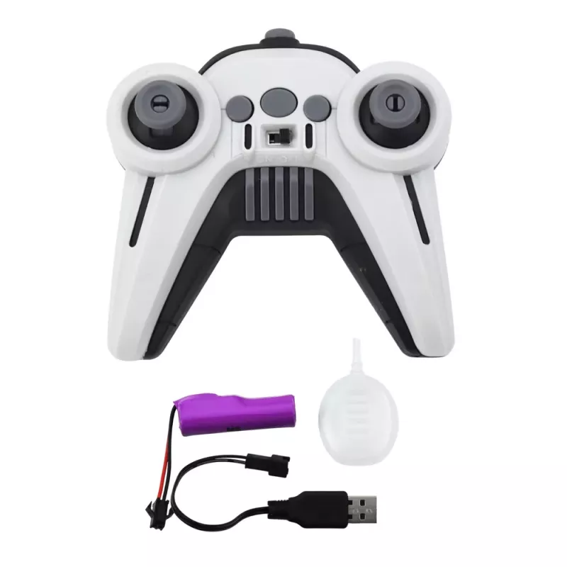 LEAN TOYS Coche acrobático con control remoto RC luces humo drift 360° azul