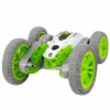 LEAN TOYS Coche Acrobático Teledirigido RC con Luces Humo Derrape 360° Verde