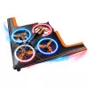 LEAN TOYS Dron Teledirigido RC Quadricóptero Volador con Luces LED y Control por App