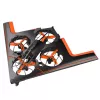 LEAN TOYS Dron Teledirigido RC Quadricóptero Volador con Luces LED y Control por App