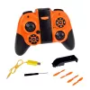 LEAN TOYS Dron Teledirigido RC Quadricóptero Volador con Luces LED y Control por App