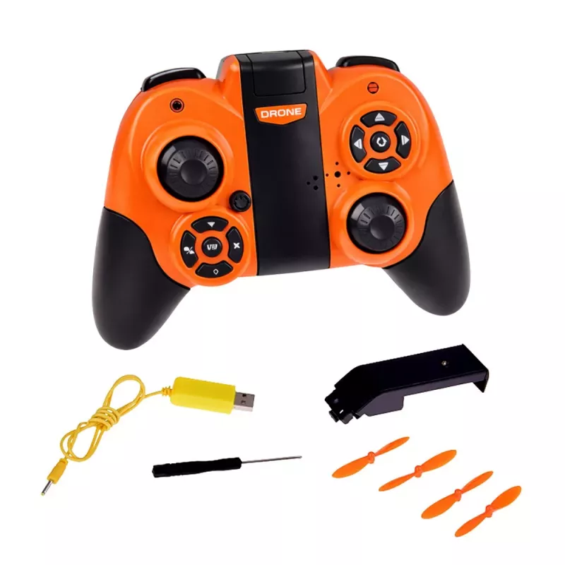 LEAN TOYS Dron Teledirigido RC Quadricóptero Volador con Luces LED y Control por App