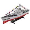 LEAN TOYS Portaaviones Buque de Guerra RC Teledirigido Iluminación LED 1:390