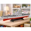 LEAN TOYS Portaaviones Buque de Guerra RC Teledirigido Iluminación LED 1:390