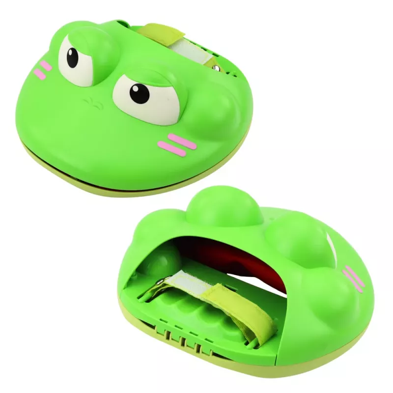 LEAN TOYS Lanzadores Atrapa Pelotas Rana Juego Arcade Deportivo para Niños