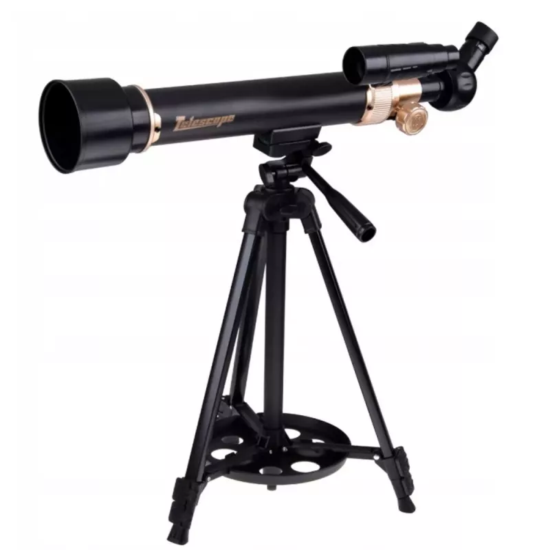 LEAN TOYS Telescopio Astronómico Educativo de Aluminio con Trípode y Accesorios 1,35 m