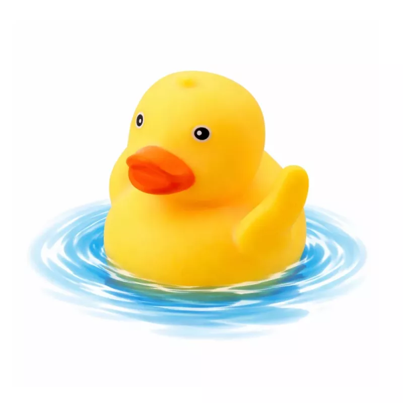LEAN TOYS Set de Juguetes de Baño Pato Dispensador de Jabón Vaso Azul
