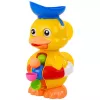 LEAN TOYS Juguete de Baño Interactivo Pato con Molino, Ventosas y Cuchara