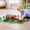 LEAN TOYS Set de Granja con Casa de Campo, Tractores y Animales, 102 Piezas