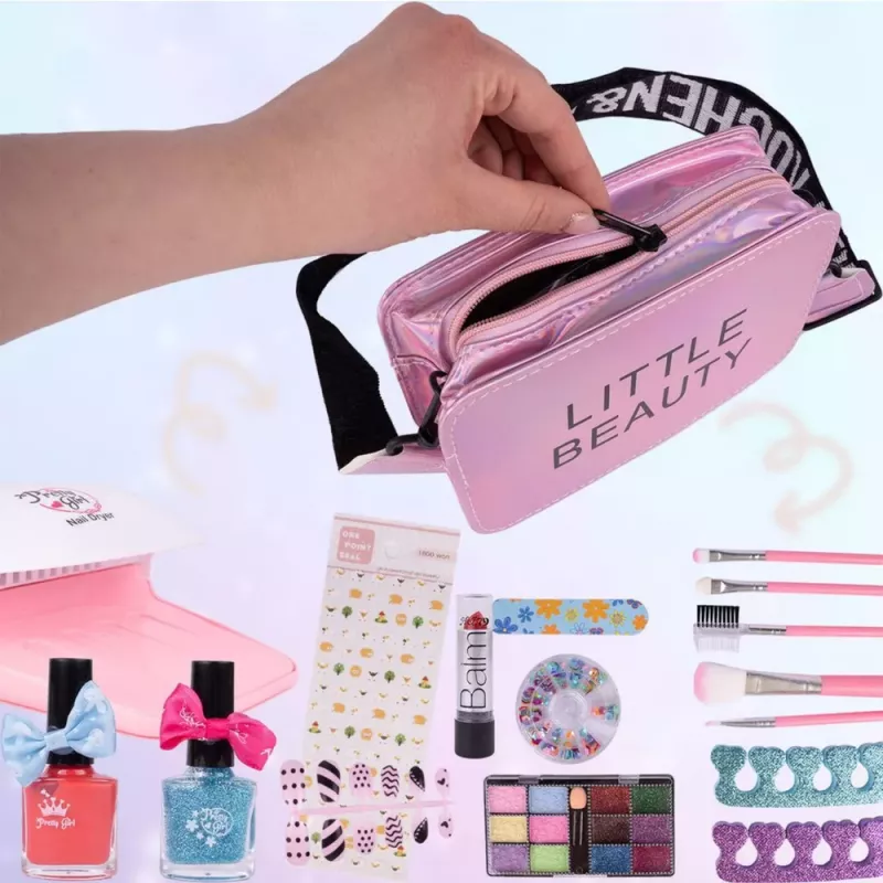 LEAN TOYS Set de Belleza Neceser con Compartimentos Ajustables
