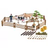 LEAN TOYS Set Agrícola Tractor con Remolque Animales Granjeros Granja 45 Piezas