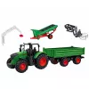 LEAN TOYS Set Agrícola Tractor con Remolque Animales Granjeros Granja 45 Piezas