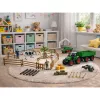 LEAN TOYS Set Agrícola Tractor con Remolque Animales Granjeros Granja 45 Piezas