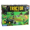 LEAN TOYS Set Agrícola Tractor con Remolque Animales Granjeros Granja 45 Piezas