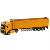 LEAN TOYS Camión Volquete Cabina de Metal Luces Sonidos Tracción Amarillo