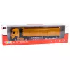 LEAN TOYS Camión Volquete Cabina de Metal Luces Sonidos Tracción Amarillo