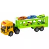 LEAN TOYS Camión de Transporte Lora con Coches Luces Sonidos Verde