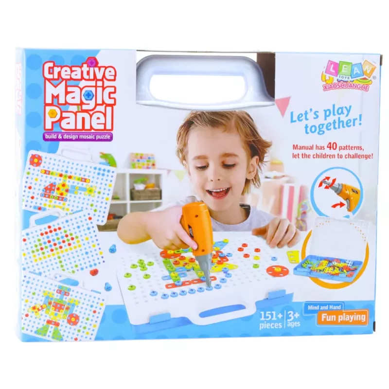 LEAN TOYS Set de Puzzle Educativo con Destornillador para Niños, 151 Piezas