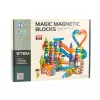 LEAN TOYS Set de Bloques Magnéticos Pista de Bolas Tobogán Multicolor 188 Piezas