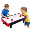 LEAN TOYS Mesa de Air Hockey Mini Juego Arcade para Niños Negro