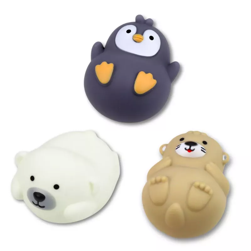 LEAN TOYS Set de Juguetes de Baño Animales en Barcos Tobogán 11 Piezas