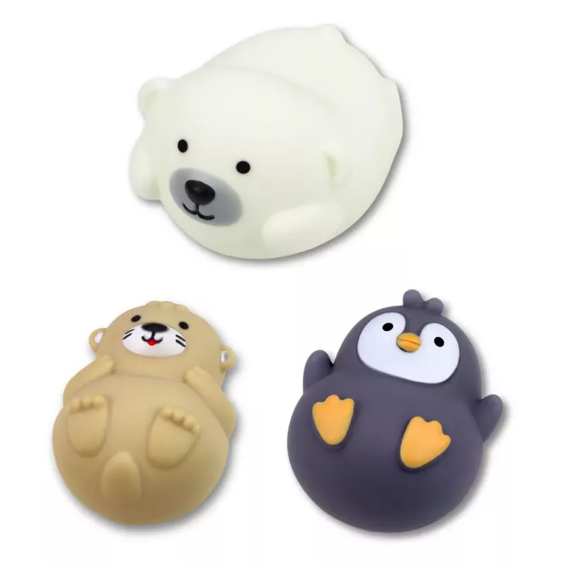 LEAN TOYS Set de Juguetes de Baño Juego de Pesca Figuras de Goma Colador Pastel 4 Piezas