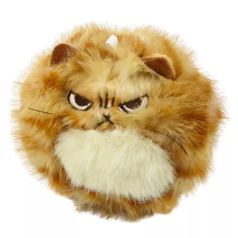 LEAN TOYS Gatito de Peluche con Cola que Mueve y Sonido de Pitido Llavero 9 cm