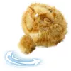 LEAN TOYS Gatito de Peluche con Cola que Mueve y Sonido de Pitido Llavero 9 cm