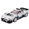 LEAN TOYS Bloques de Construcción Coche de Carreras Robot 2en1 Blanco 320 Piezas