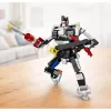 LEAN TOYS Bloques de Construcción Coche Deportivo Robot 2en1 Blanco 320 Piezas