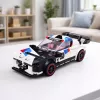 LEAN TOYS Bloques de Construcción Coche Deportivo Robot 2en1 Blanco 320 Piezas
