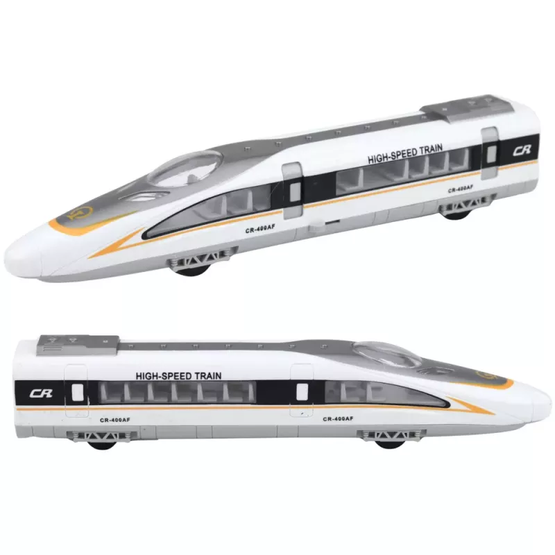 LEAN TOYS Tren Exprés de Alta Velocidad con Puertas Abatibles, Motorizado, Luces y Sonidos