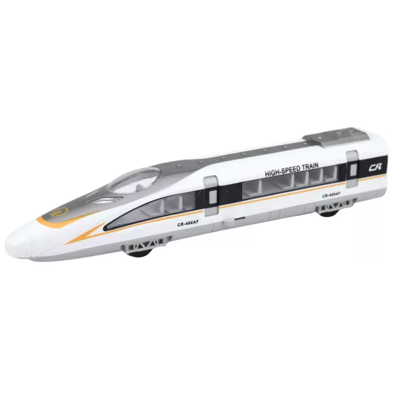 LEAN TOYS Tren Exprés de Alta Velocidad con Puertas Abatibles, Motorizado, Luces y Sonidos