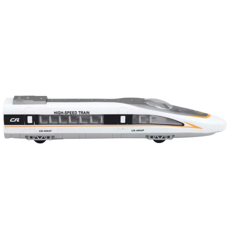LEAN TOYS Tren Exprés de Alta Velocidad con Puertas Abatibles, Motorizado, Luces y Sonidos