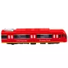 LEAN TOYS Tren Metro City Express con Puertas, Luz y Sonido, Rojo