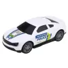 LEAN TOYS Set Camión de Policía Camión Grúa Coche Helicóptero Luces Sonido