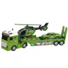 LEAN TOYS Set Militar Camión Militar Camión Grúa Coche Helicóptero Luz Sonido