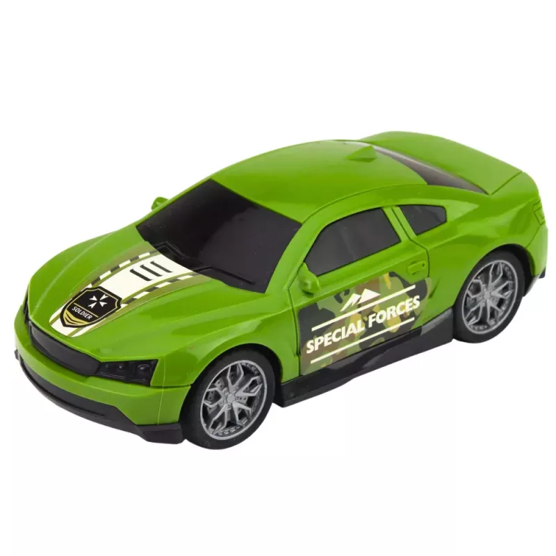 LEAN TOYS Set Militar Camión Militar Camión Grúa Coche Helicóptero Luz Sonido