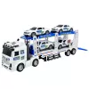 LEAN TOYS Camión de Policía Camión Grúa Transporte Coches de Policía con Luz y Sonido