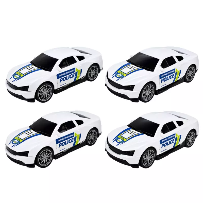 LEAN TOYS Camión de Policía Camión Grúa Transporte Coches de Policía con Luz y Sonido