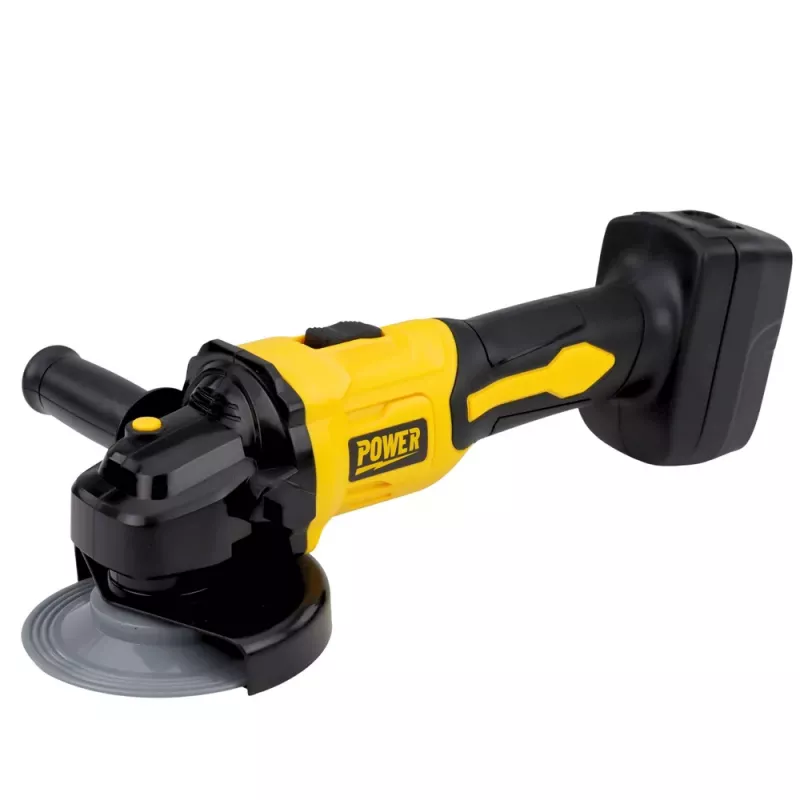 LEAN TOYS Amoladora Angular de Juguete para Niños con Sonidos Amarillo