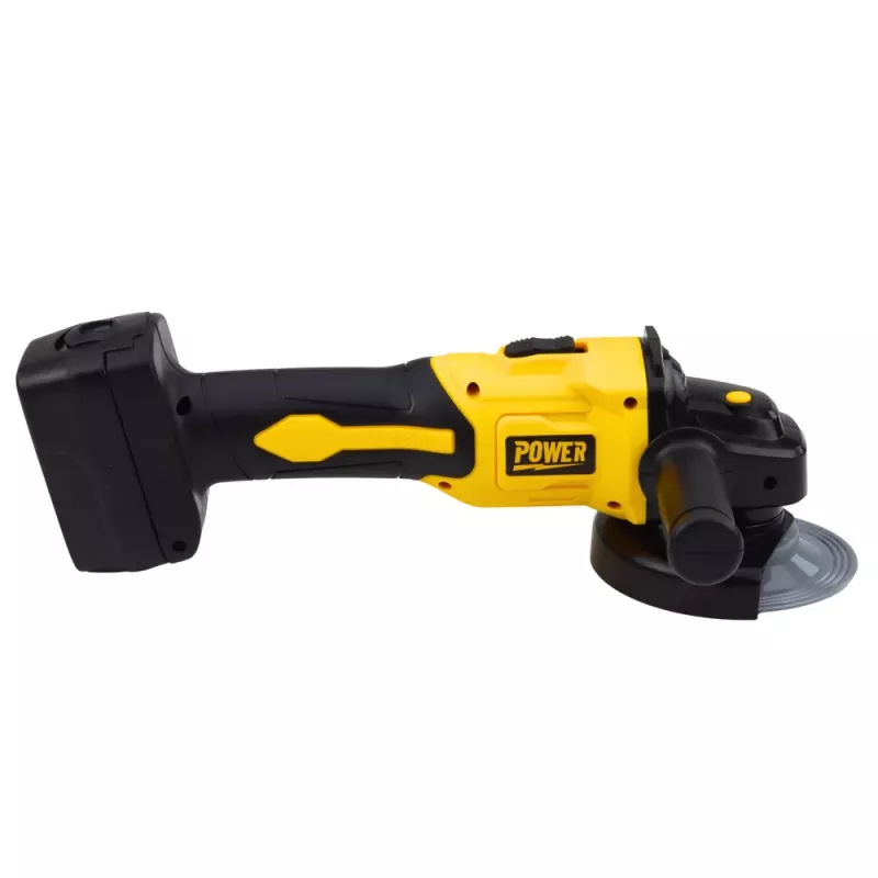 LEAN TOYS Amoladora Angular de Juguete para Niños con Sonidos Amarillo