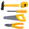 LEAN TOYS Set de herramientas en caja con atornillador eléctrico y accesorios, 23 piezas